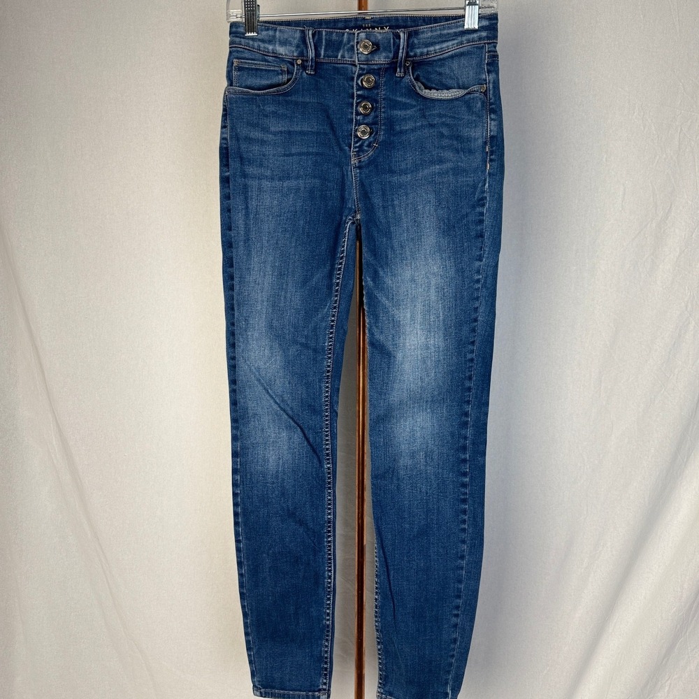 White House Black Market Womens The Skinny Ankle Button Fly Jeans Size‎ 2